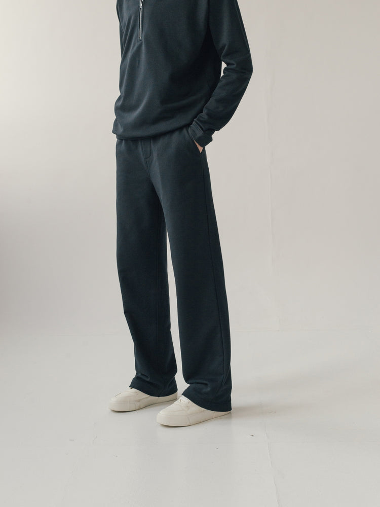 Sweatpants BLACK | WIDE-LEG