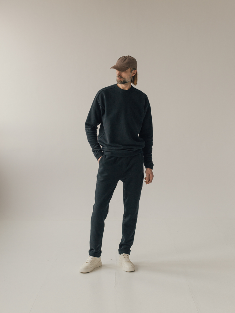Crewneck BLACK | VELVET FLEECE