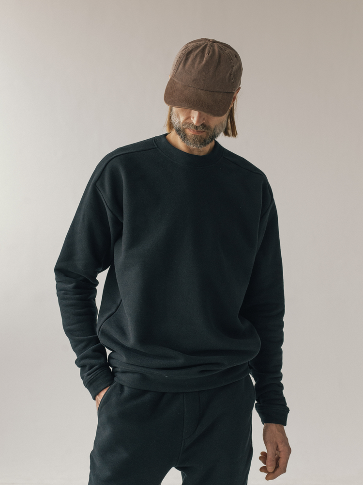Crewneck BLACK | VELVET FLEECE