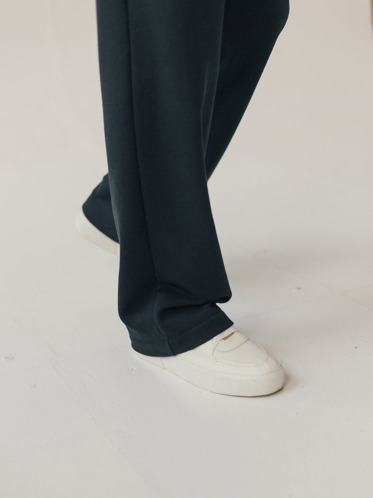 Sweatpants BLACK | WIDE-LEG