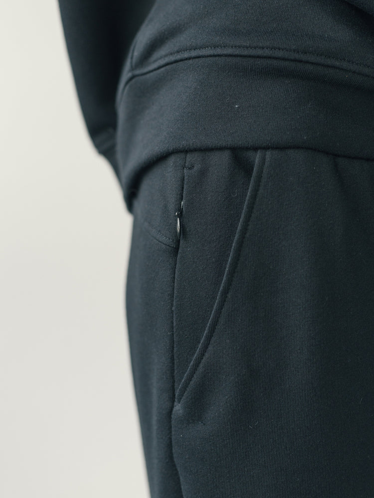 Sweatpants BLACK | WIDE-LEG