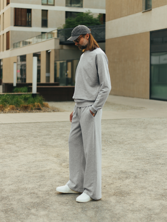 Sweatpants LIGHT STONE | WIDE-LEG | NOWOŚĆ
